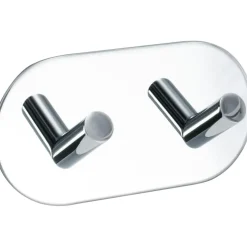 Base 100 Hook 2 Hooks, Polished Chrome