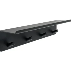 Base Hook Strip With Shelf, Brushed Stainless