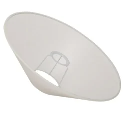 Basic Flat Lampshade White, 42 cm