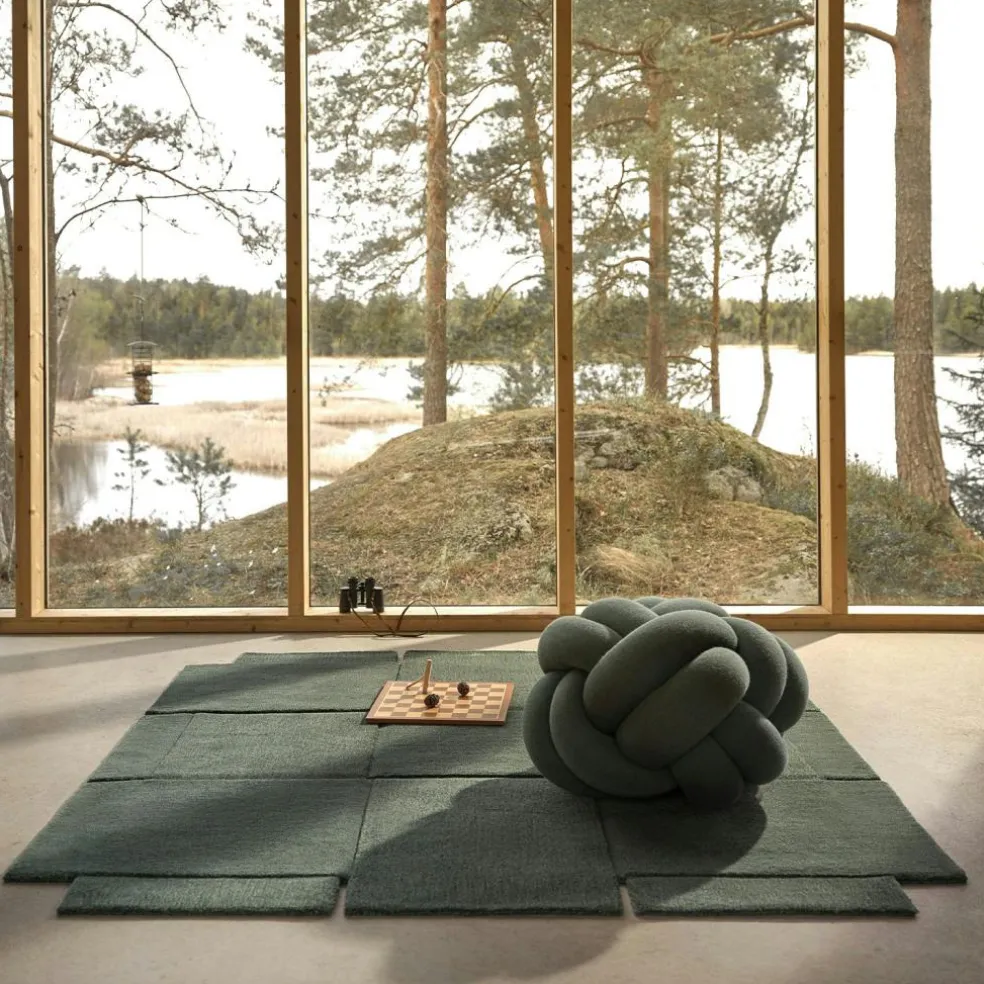 Basket Rug Green, 245x300 cm