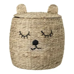 Basket With Lid, Nature, Water Hyacinth