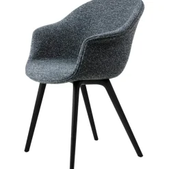 Bat Dining Chair Upholstered / Plastic Base, Remix 3 233