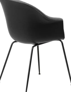 Bat Dining Chair Upholstered Front / Conical Base, Remix 3 152