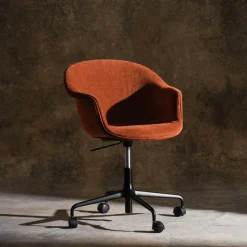 Bat Swivel Chair Upholstered Front, Dandy 905