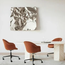 Bat Swivel Chair Upholstered Front, Dandy 905