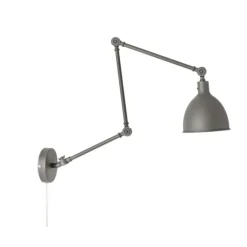 Bazar Wall Lamp Long Arm, Grey