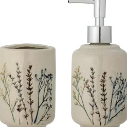 Bea Bathroom Set With Soap Dispenser + Toothbrush Holder 2 Pieces