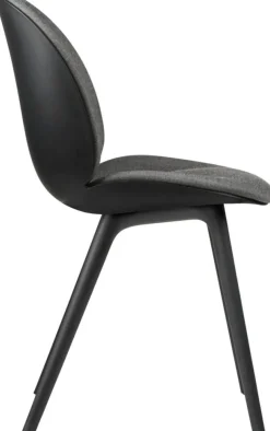Beetle Chair Upholstered Front / Plastic Base, Plain 0023