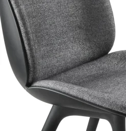 Beetle Chair Upholstered Front / Plastic Base, Plain 0023