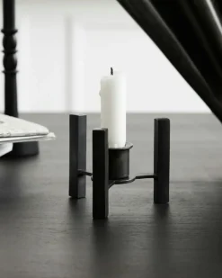 Bejo Candle Stand Antique Brown, 10x8x8 cm