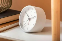 Belle Numbers Alarm Clock, White