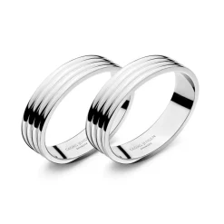 Bernadotte Napkin rings, 2 pack, Stainless Steel