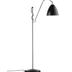 Bestlite BL3 M Floor Lamp, Chrome/Black Semi Matt