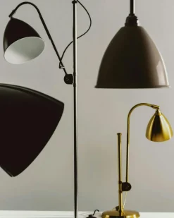 Bestlite BL3 M Floor Lamp, Chrome/Black Semi Matt