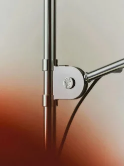 Bestlite BL3 M Floor Lamp, Chrome/Black Semi Matt