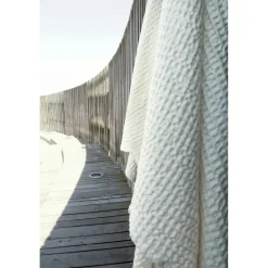 Big Waffle Towel / Blanket, Dark Grey