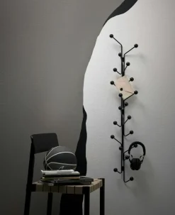 Bill Coat Rack Vertical, Black / Black