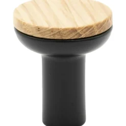 Bis Knob Ø24 mm, Oak/Black