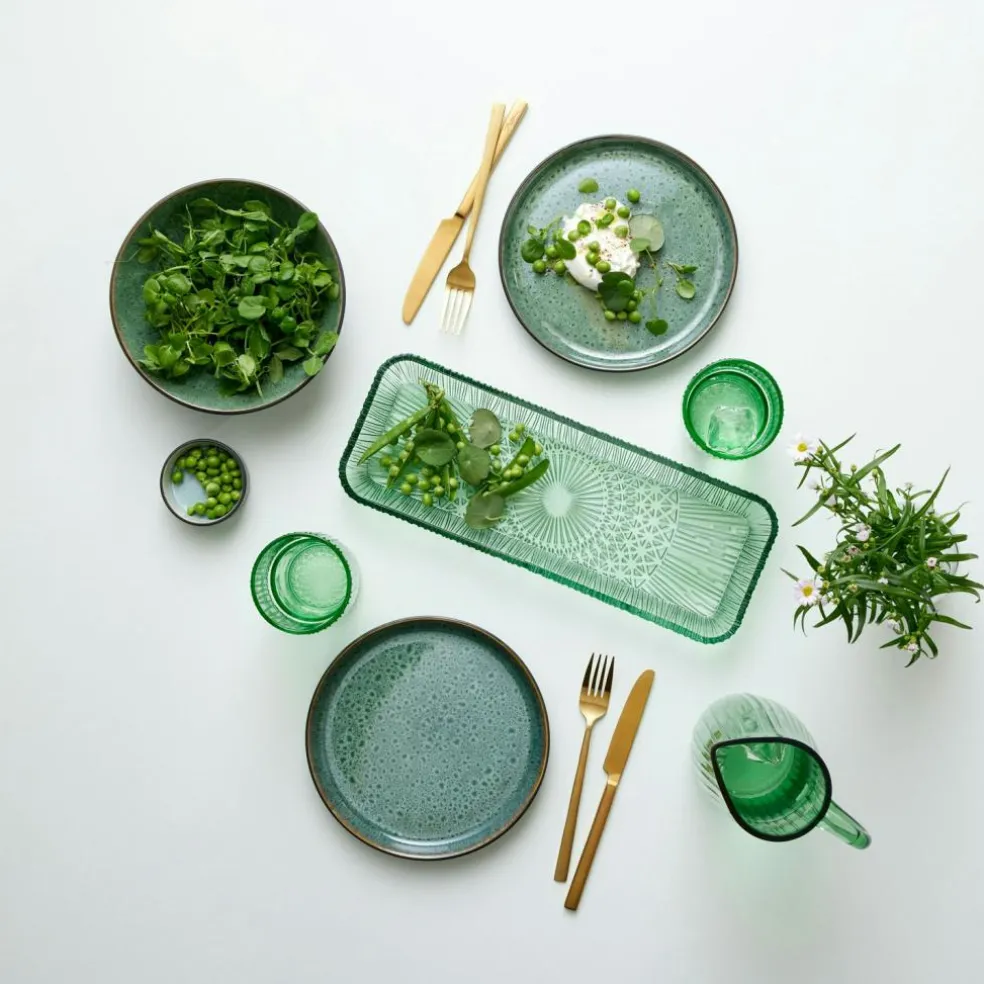 Bitz Pasta Plate 20 cm, Black/Green