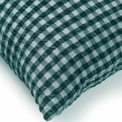 Bæk & Bølge Pillowcase 60x63 cm, Green/Pale Pink