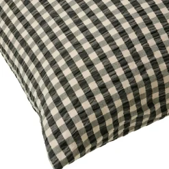 Bæk & Bølge Pillowcase 60x63 cm, Green/Pale Pink