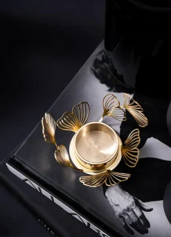 BK.FLWR Candle Holder, Brass