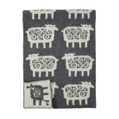 Black Sheep Blanket, 130x180 cm