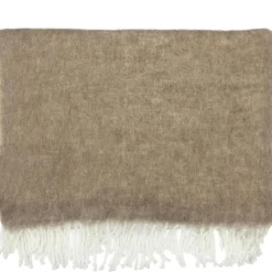 Blanket 130X170 cm, Beige/White
