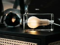 Block Lamp, Black Cable