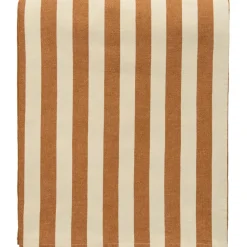 Block Stripe Tablecloth 140x240 cm, Brown