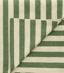 Block Stripe Tablecloth 140x240 cm, Brown