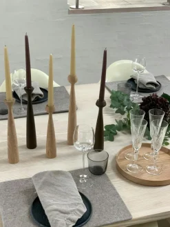 Blossom Candles 4-pack, Black