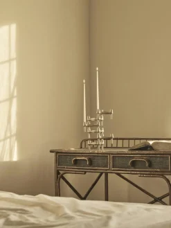 BMF Candle Holder, Brushed Chrome