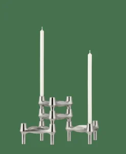 BMF Candle Holder, Brushed Chrome