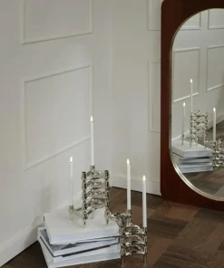 BMF Candle Holder 3-pack, Brushed Chrome