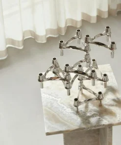 BMF Candle Holder 3-pack, Brushed Chrome