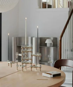 BMF Candle Holder 3-pack, Brushed Chrome