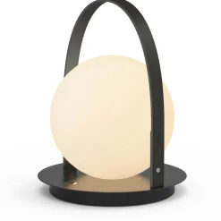 Bola Lantern Portable, Chrome / Tan / Opal