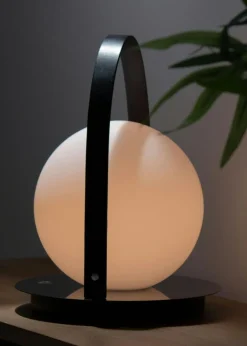 Bola Lantern Portable, Chrome / Tan / Opal