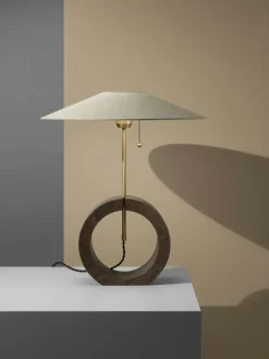 Bombus Table Lamp, Smoked Oak