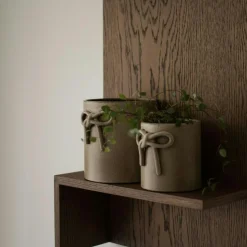 Bow Pot Ø10 cm, Beige