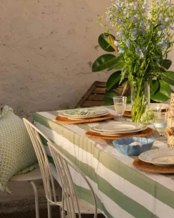 Breton Table Cloth 150x250 cm, Blue