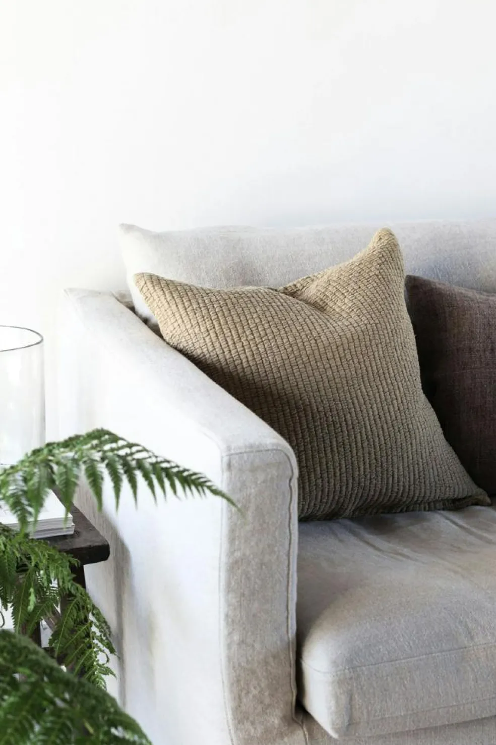 Brick Cushion Cover 50x50 cm, Olive