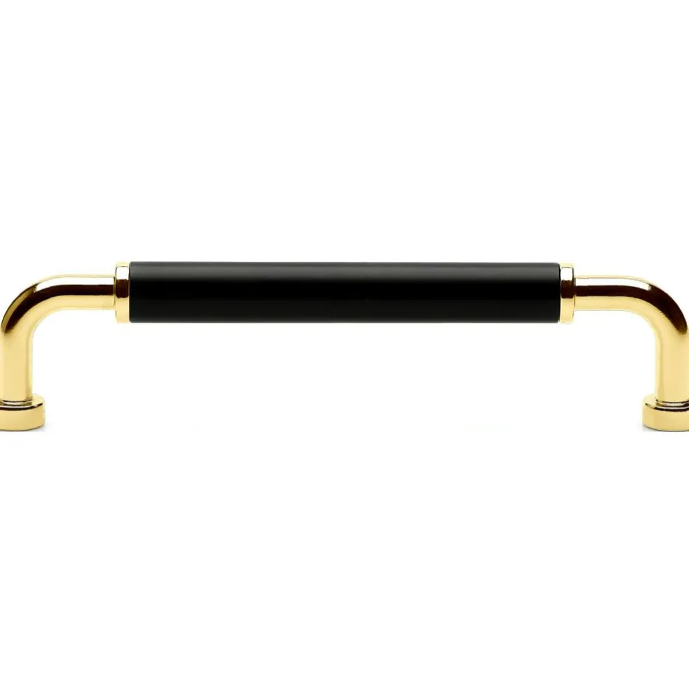 Brohult M Handle CC 128 mm, Nickel Plated/Black