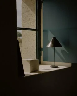 Brolly Table Lamp Portable, Linen