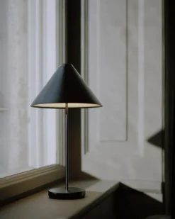 Brolly Table Lamp Portable, Linen