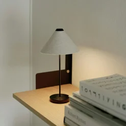 Brolly Table Lamp Portable, Linen