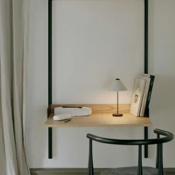 Brolly Table Lamp Portable, Linen