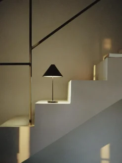 Brolly Table Lamp Portable, Linen