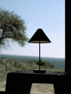 Brolly Table Lamp Portable, Linen